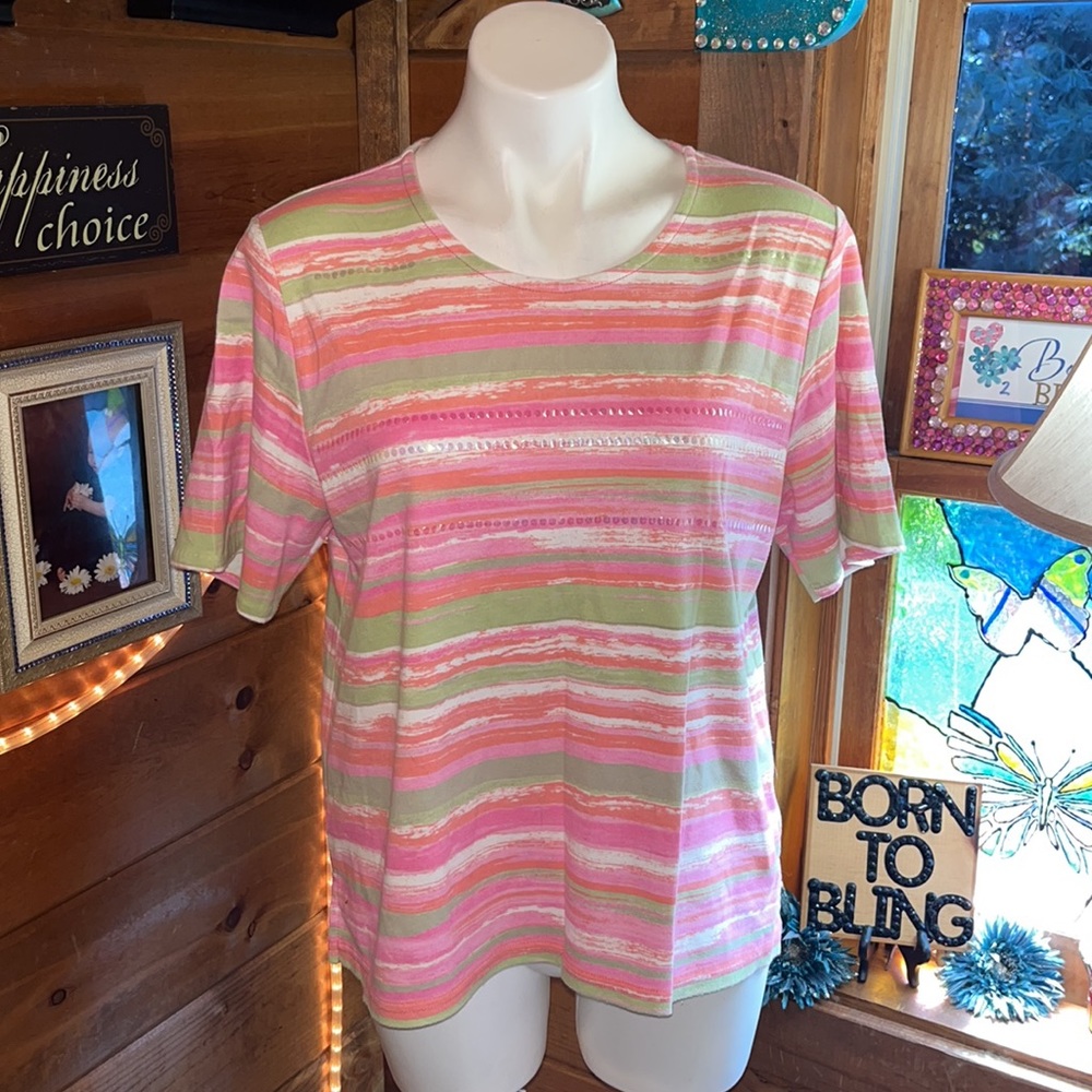 Extra Large Pretty top pink & green shades